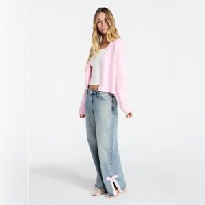 No Boundaries Blue Jeans w/side bow